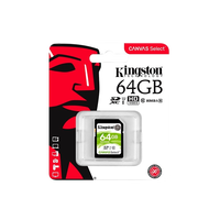 Kingston Canvas Select SDHC 64GB Memoria Flash Kingston Canvas Select SDHC 64GB Memoria Flash