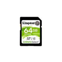 Kingston Canvas Select SDHC 64GB Memoria Flash Kingston Canvas Select SDHC 64GB Memoria Flash