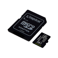 Kingston Canvas Select Plus 512GB Micro SD Adapt Tarjeta Kingston Canvas Select Plus 512GB Micro SD Adapt Tarjeta