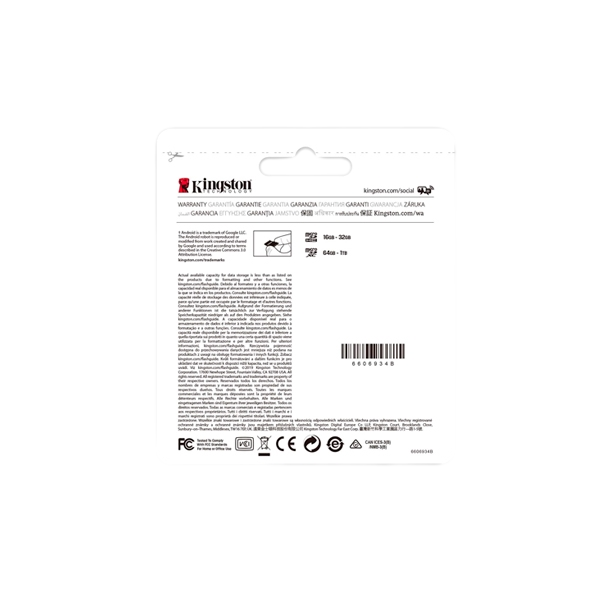 Kingston Canvas Select Plus 512GB Micro SD Adapt Tarjeta Kingston Canvas Select Plus 512GB Micro SD Adapt Tarjeta