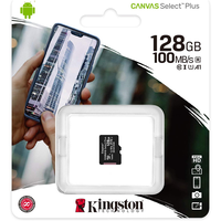 Kingston Canvas 128 GB Clase 10 UHSI Tarjeta MicroSD Kingston Canvas 128 GB Clase 10 UHSI Tarjeta MicroSD