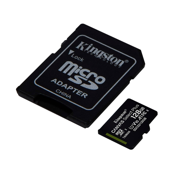 Kingston Canvas 128GB Clase 10 UHSi cAdaptador Tarjeta MicroSD Kingston Canvas 128GB Clase 10 UHSi cAdaptador Tarjeta MicroSD