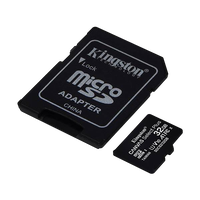 Kingston CANVAS Select Plus 32GB microSD HC con Adaptador Kingston CANVAS Select Plus 32GB microSD HC con Adaptador