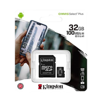 Kingston CANVAS Select Plus 32GB microSD HC con Adaptador Kingston CANVAS Select Plus 32GB microSD HC con Adaptador