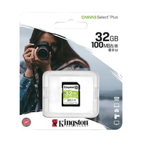 Kingston Canvas 32GB 100MBs  Tarjeta SD