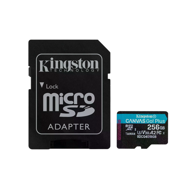 Card Kingston Canvas Go Plus MicroSD ADP 256GB Card Kingston Canvas Go Plus MicroSD ADP 256GB