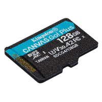 Kingston Canvas Go Plus 128GB  Tarjeta MicroSDXC UHSI U3 V30 A2 Hasta 170 MBs