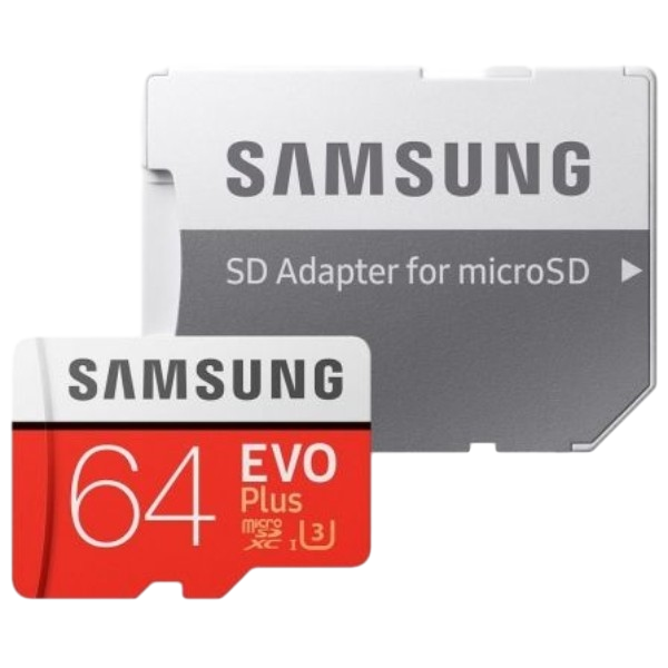 Samsung EVO PLUS 64GB MicroSD Clase 10  Memoria Flash Samsung EVO PLUS 64GB MicroSD Clase 10  Memoria Flash
