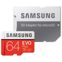 Samsung EVO PLUS 64GB MicroSD Clase 10 Memoria Flash Samsung EVO PLUS 64GB MicroSD Clase 10 Memoria Flash
