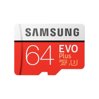 Samsung EVO PLUS 64GB MicroSD Clase 10 Memoria Flash Samsung EVO PLUS 64GB MicroSD Clase 10 Memoria Flash