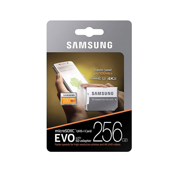 Samsung EVO 256GB MicroSD Clase 10  Memoria Flash Samsung EVO 256GB MicroSD Clase 10  Memoria Flash