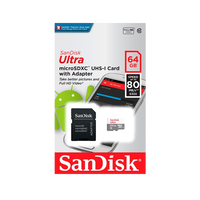 SanDisk Android Ultra 64GB 80MBs cadapt Tarjeta MicroSD SanDisk Android Ultra 64GB 80MBs cadapt Tarjeta MicroSD