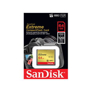 SanDisk Extreme 64GB 120MBs 85MBs Tarjeta CompactFlash SanDisk Extreme 64GB 120MBs 85MBs Tarjeta CompactFlash