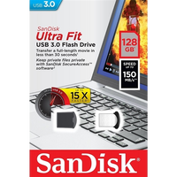 SanDisk Ultra Fit USB 30 128GB 150MBs PenDrive SanDisk Ultra Fit USB 30 128GB 150MBs PenDrive
