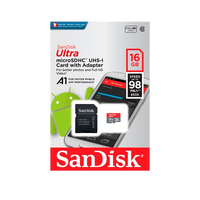 Sandisk Ultra Android 16GB 98MBs cadap  Tarjeta MicroSD