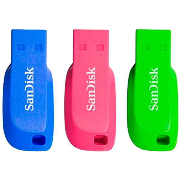 SanDisk Cruzer Blade 16GB pack de 3  PenDrive SanDisk Cruzer Blade 16GB pack de 3  PenDrive