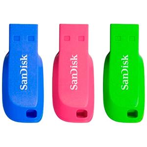 SanDisk Cruzer Blade 16GB pack de 3 PenDrive SanDisk Cruzer Blade 16GB pack de 3 PenDrive
