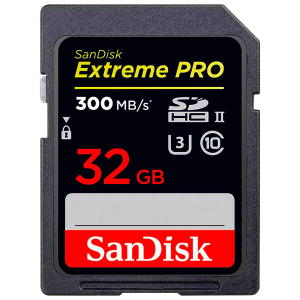 SanDisk Extreme Pro 32GB 300MBs UHSII  Tarjeta SD SanDisk Extreme Pro 32GB 300MBs UHSII  Tarjeta SD