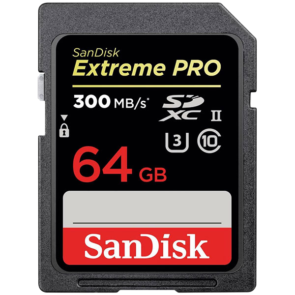 SanDisk Extreme Pro 64GB 300MBs UHSII  Tarjeta SD SanDisk Extreme Pro 64GB 300MBs UHSII  Tarjeta SD