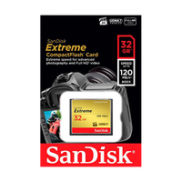 SanDisk Extreme 32GB 120MB/s 85MB/s - Tarjeta CompactFlash