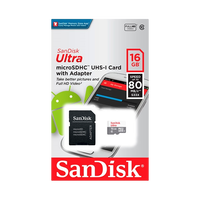 SanDisk Ultra Android 16GB 80MBs cadap Tarjeta microSD SanDisk Ultra Android 16GB 80MBs cadap Tarjeta microSD
