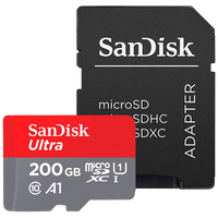SanDisk Ultra Android 200GB 100MB/s c/adapt- Tarjeta microSD