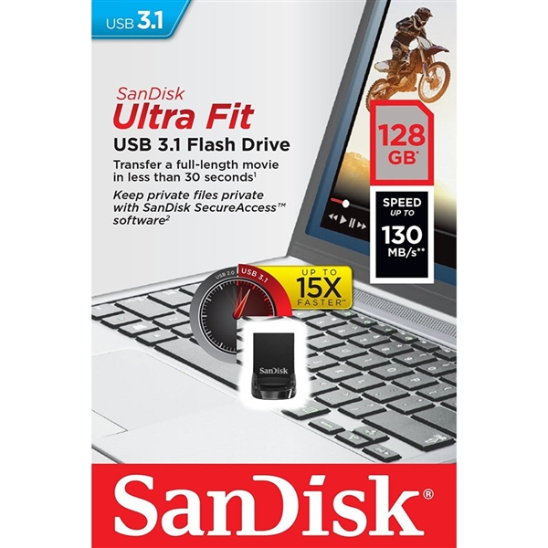 SanDisk Ultra Fit USB 31 128GB  PenDrive SanDisk Ultra Fit USB 31 128GB  PenDrive