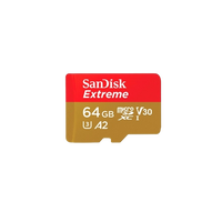 SanDisk Extreme 64GB 160MBs cAdap  Soft  MicroSD