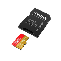 Sandisk Extreme MicroSD 128GB  adaptador  Rescue Pro Delx