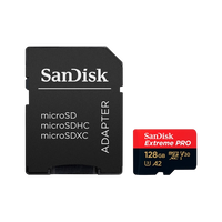 SanDisk Extreme Pro 128GB 170MBs cAdap  Soft  MicroSD
