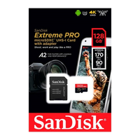 SanDisk Extreme Pro 128GB 170MBs cAdap  Soft  MicroSD