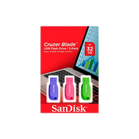 SanDisk Cruzer Blade 32GB Pack de 3 unidades Pendrive SanDisk Cruzer Blade 32GB Pack de 3 unidades Pendrive
