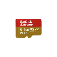 SanDisk Extreme 64GB 160MBs cadap  Tarjeta microSD
