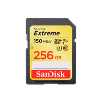 SanDisk Extreme 256GB 150MBs  Tarjeta SD