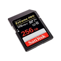 SanDisk Extreme Pro 256GB 170MBs Tarjeta SD SanDisk Extreme Pro 256GB 170MBs Tarjeta SD