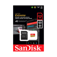 SanDisk Extreme 400GB 160MBs cAdap  Soft  MicroSD
