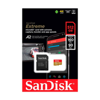 SanDisk Extreme 512GB 160MBs cAdap Soft MicroSD SanDisk Extreme 512GB 160MBs cAdap Soft MicroSD