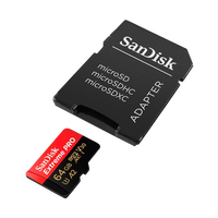 SanDisk Extreme Pro 64GB 170MBs cAdap  Soft  MicroSD