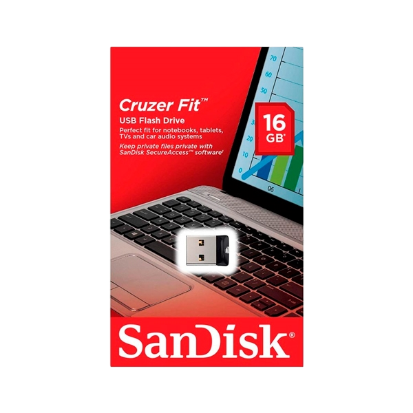 SanDisk Cruzer Fit USB 20 16GB  PenDrive SanDisk Cruzer Fit USB 20 16GB  PenDrive