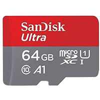 Sandisk Ultra 64GB 120MBs cadap 10 UHSI  Tarjeta MicroSD
