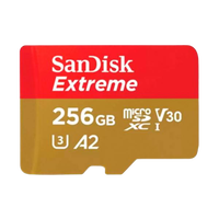 Sandisk Extreme 256GB 190MBs cada UHSI  MicroSD