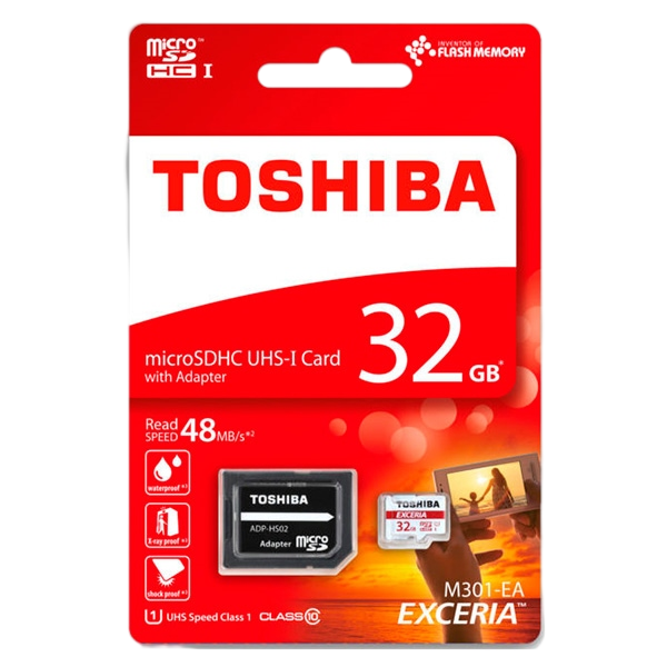Toshiba Exceria 32GB 48MBs cadap  Tarjeta MicroSD Toshiba Exceria 32GB 48MBs cadap  Tarjeta MicroSD