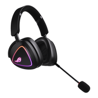 ASUS ROG Delta II Auriculares inalámbricos RGB gaming sonido HiRes DAC ESS Quad micrófono desmontable con cancelación de ruido AI
