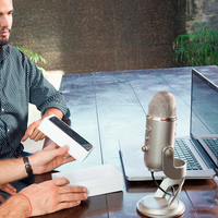 Blue Yeti USB Plata  Micrófono