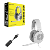 Corsair HS55 Surround White   Auriculares