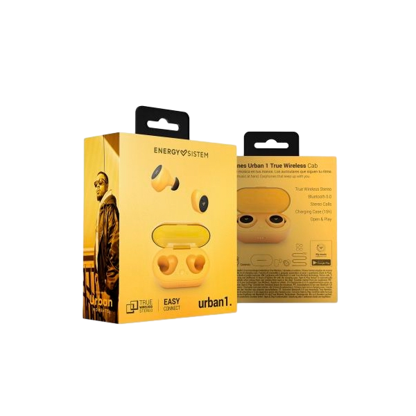 Energy Sistem Urban 1 TWireless Amarillo  Auriculares Energy Sistem Urban 1 TWireless Amarillo  Auriculares