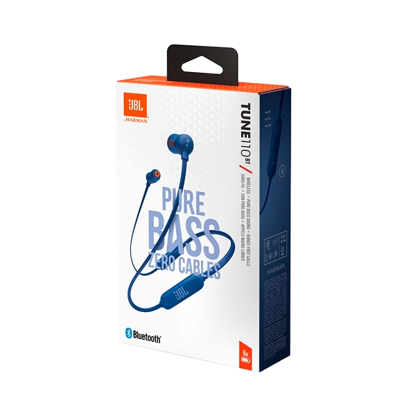 JBL T110BT Bluetooth Azul Auriculares JBL T110BT Bluetooth Azul Auriculares