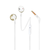 JBL Tune 205 OroBlanco  Auriculares con Micrófono