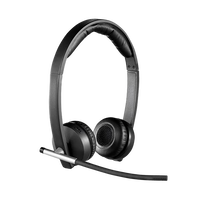 Logitech Auriculares Estereo Dual Inalámbricos con Micrófono H820E Negro USB