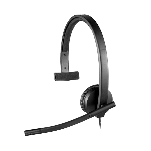 Logitech Auriculares Monoaurales con Micrófono H570E Negro USB Logitech Auriculares Monoaurales con Micrófono H570E Negro USB